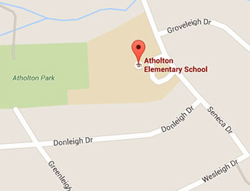 Map image: Atholton Elementary School location