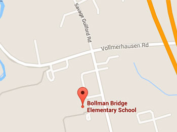 Map image: Bollman Bridge Elementary School location