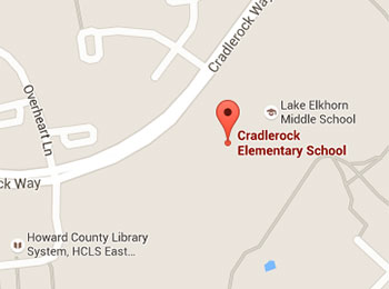Map image: Cradlerock Elementary School location
