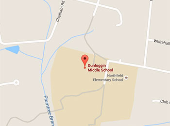 Map image: Dunloggin Middle School location