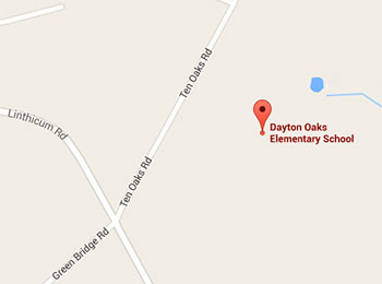 Map image: Dayton Oaks Elementary School location