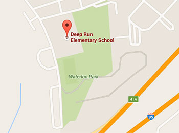 Map image: Deep Run Elementary School location