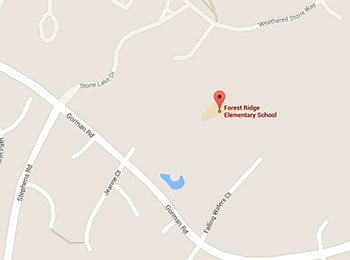 Map image: Forest Ridge Elementary School location