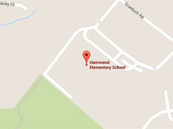 Map image: Hammond Elementary School location