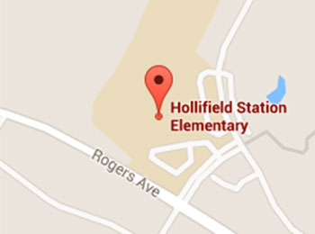 Map image: Hollifield Station Elementary School location