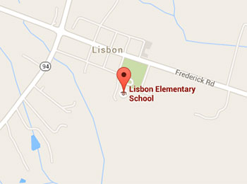Map image: Lisbon Elementary School location