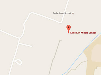 Map image: Lime Kiln Middle School location