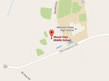Map image: Mount View Middle School location