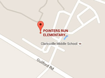 Map image: Pointers Run Elementary School location