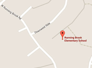Map image: Running Brook Elementary School location