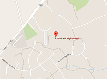 Map image: River Hill High School location