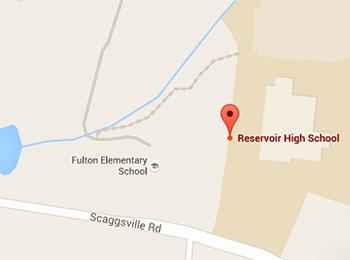 Map image: Reservoir High School location