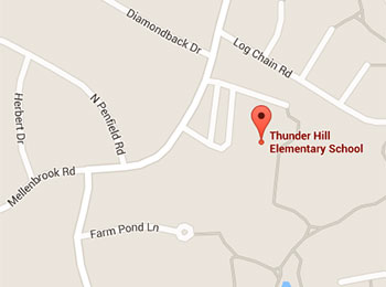 Map image: Thunder Hill Elementary School location
