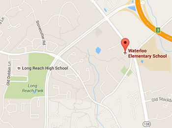 Map image: Waterloo Elementary School location